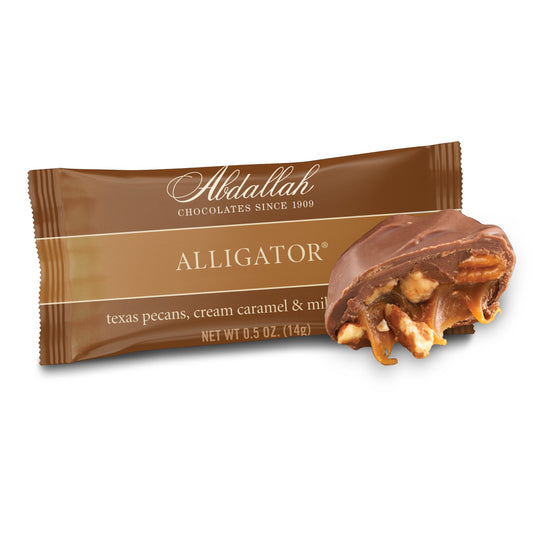 Alligator® Single – Pecan Caramel in Milk Chocolate