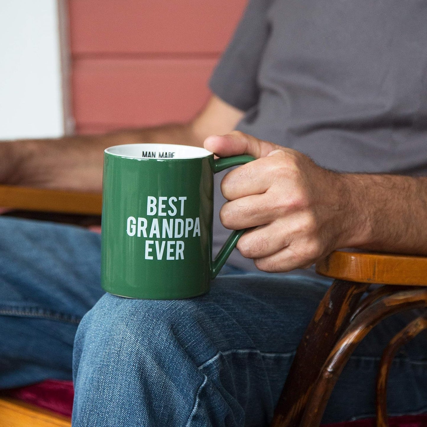 Best Grandpa Ever Stoneware Coffee Mug