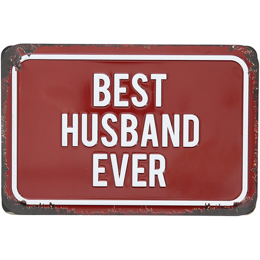 Best Husband Ever Tin Magnet Plaque