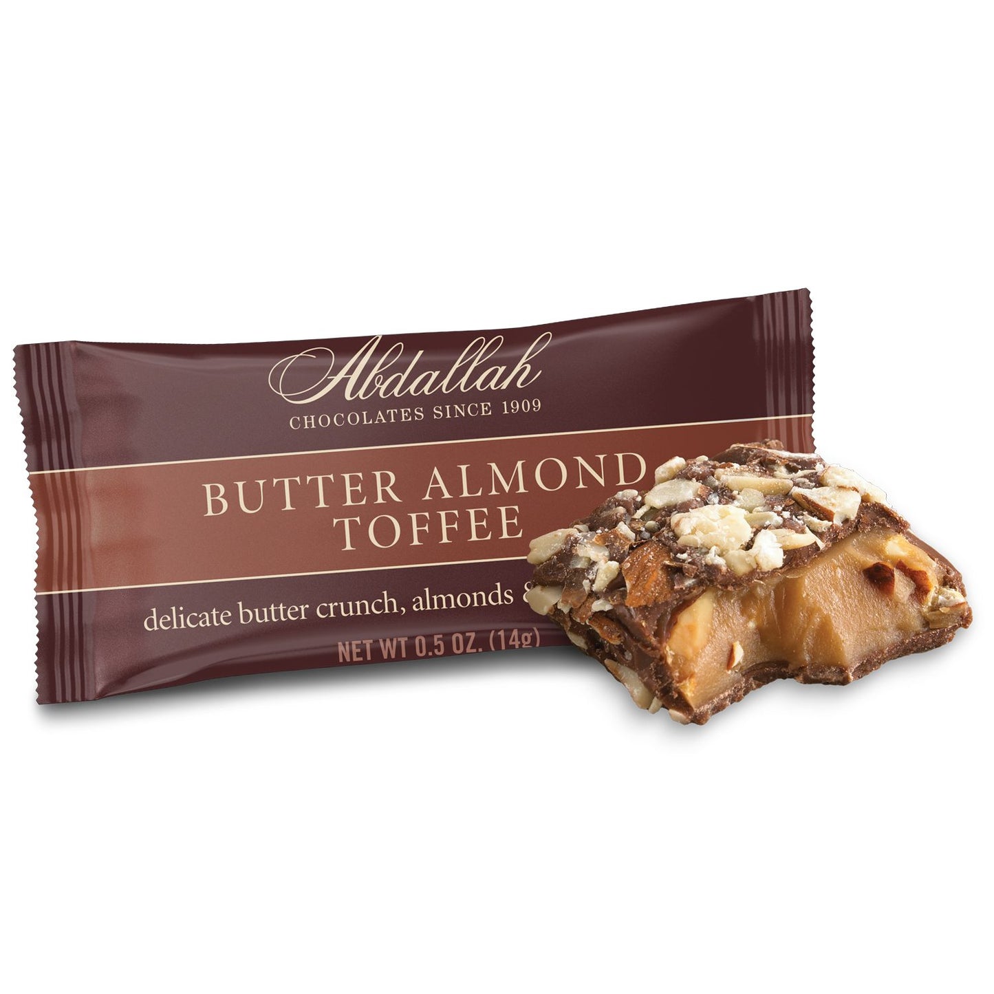 Butter Almond Toffee Single – Milk Chocolate (0.5 oz)