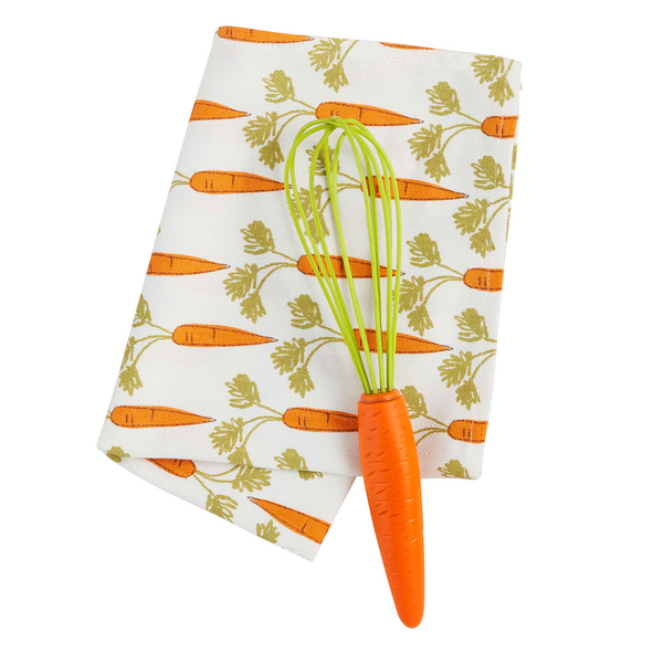 Carrot Towel and Utensil Set