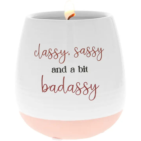 “Classy, Sassy & a Bit Badassy” Hidden Message Candle