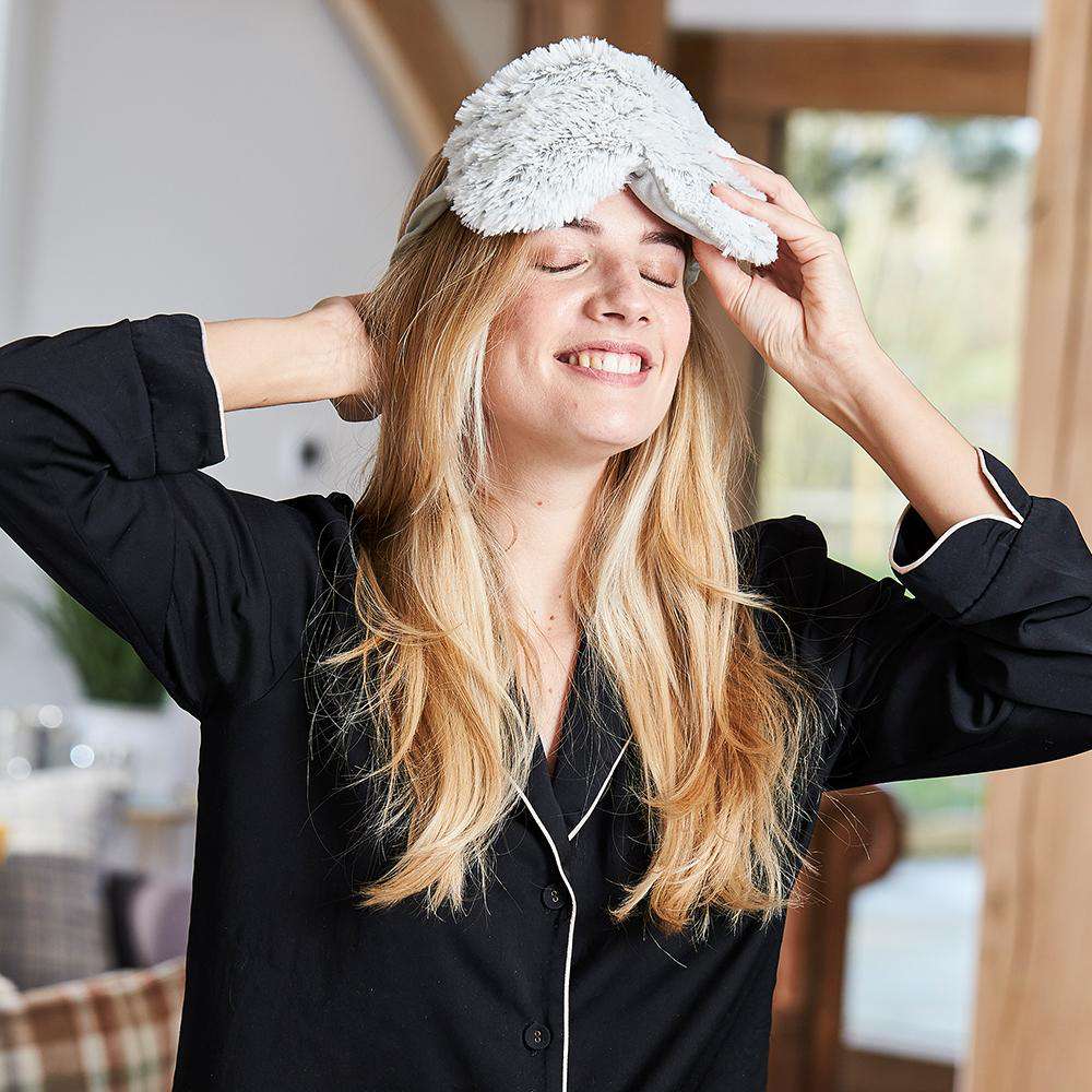 Marshmallow Gray Warmies® Eye Mask – Heatable Lavender Comfort