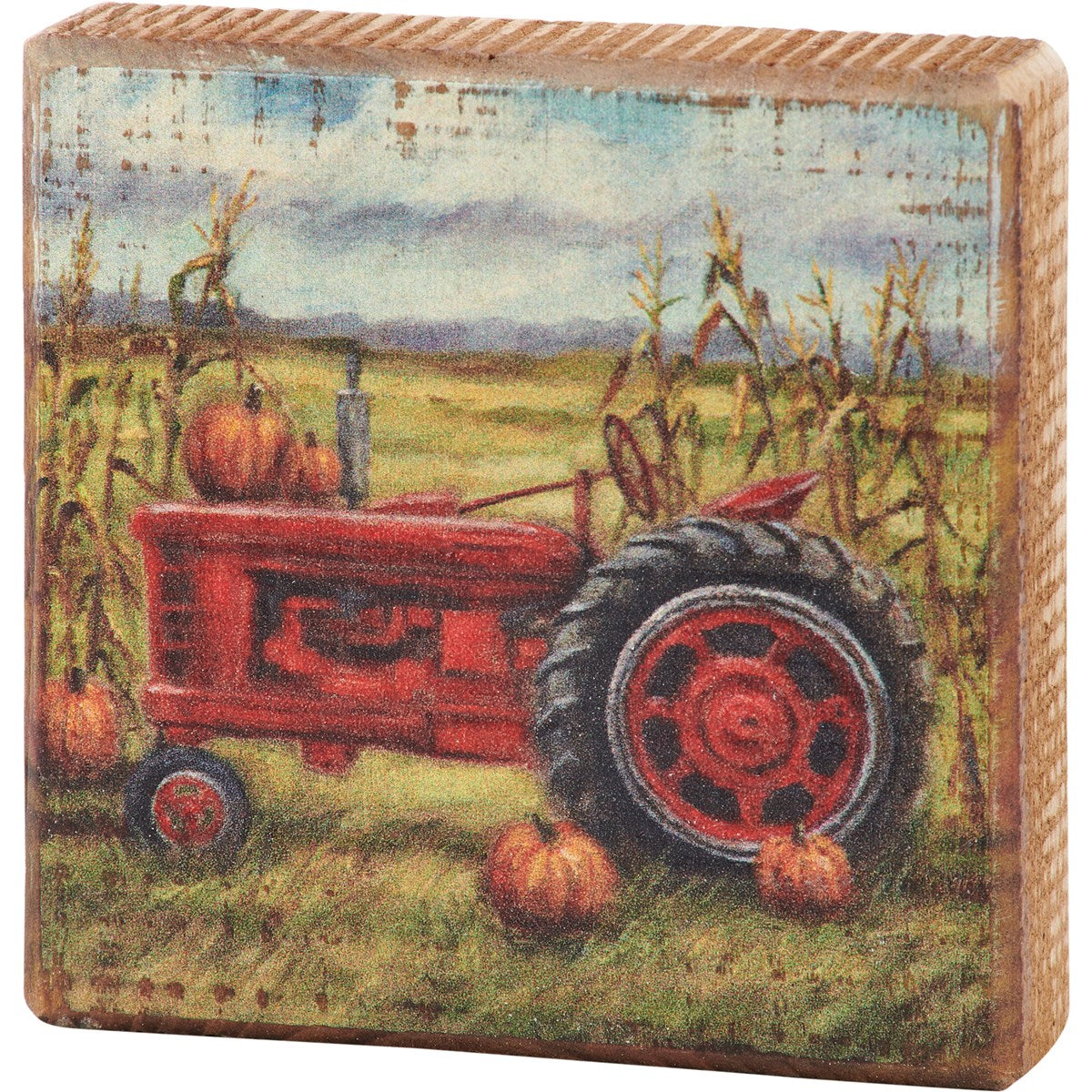 Fall Tractor Box Sign