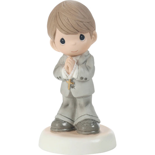 Precious Moments “My First Communion” Brunette Boy Figurine