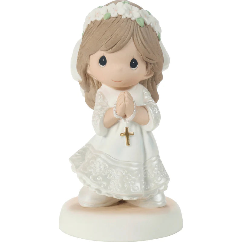 Precious Moments “My First Communion” Brunette Girl Figurine