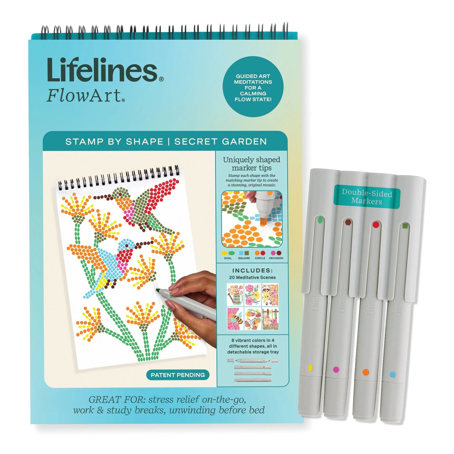Lifelines FlowArt® Stamp-by-Shape – Secret Garden