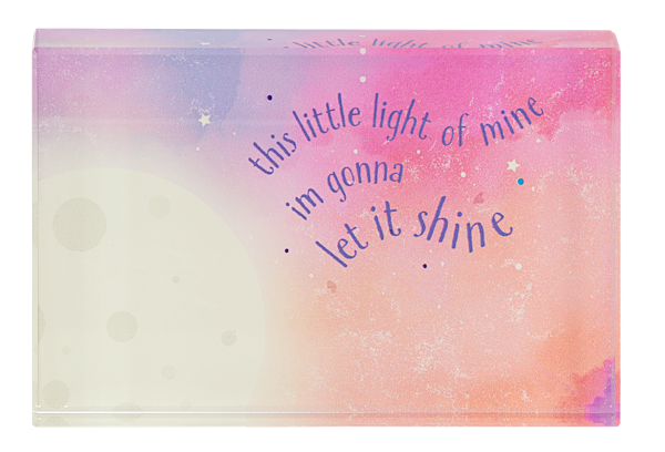 Heavenly Horizons – Glass Block Talk (Shelf Sitter)