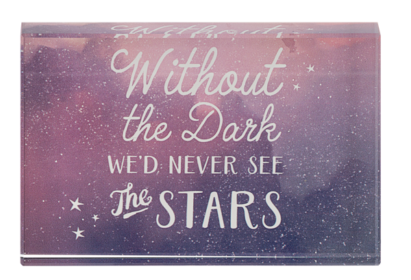 Heavenly Horizons – Glass Block Talk (Shelf Sitter)