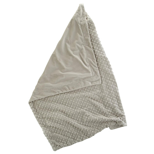 Snuggle Fleece Crib Blanket - Bumpy Gray