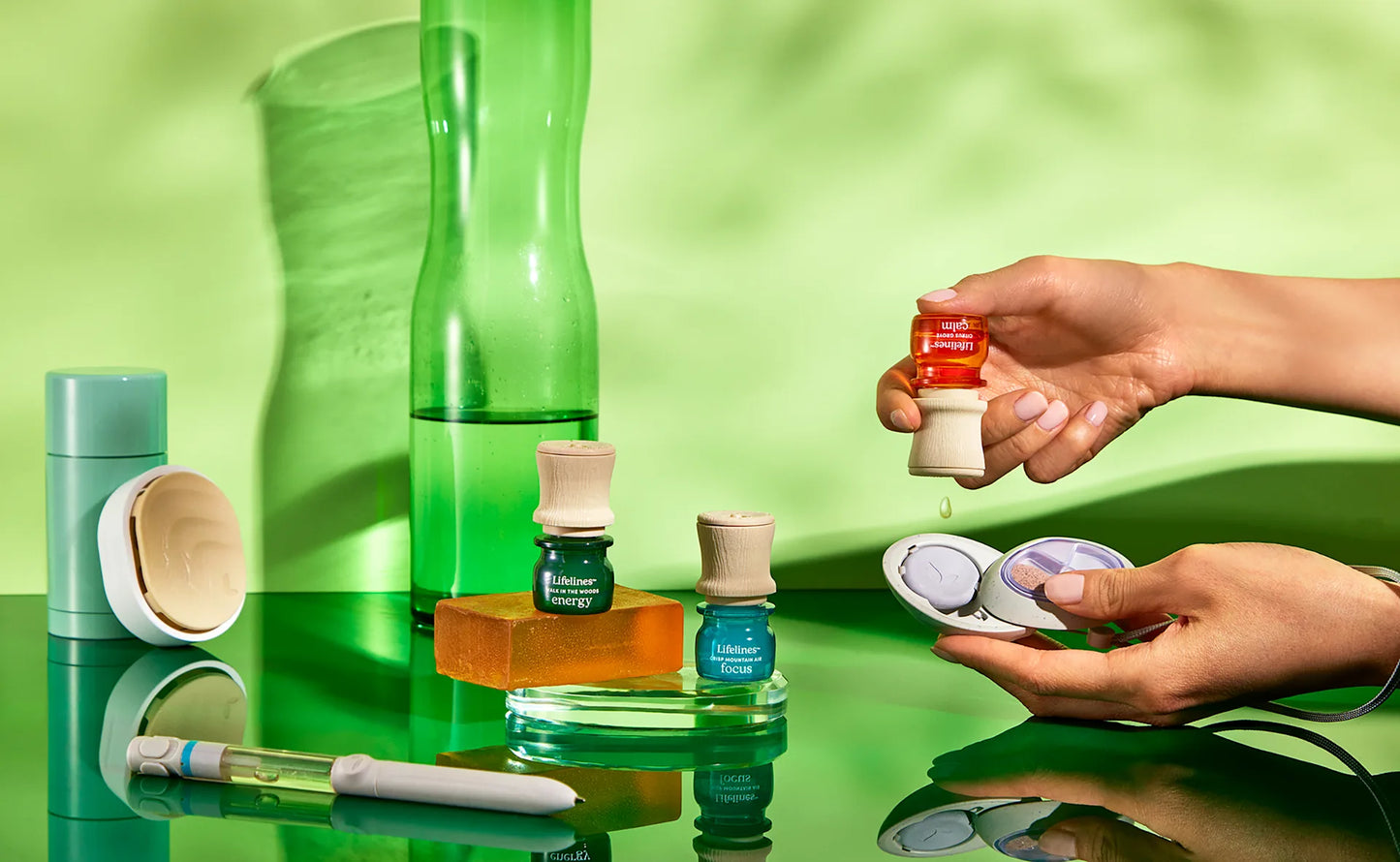 Grounding Stone & Essential Oil Set – Lavender & Chamomile  by Lifelines