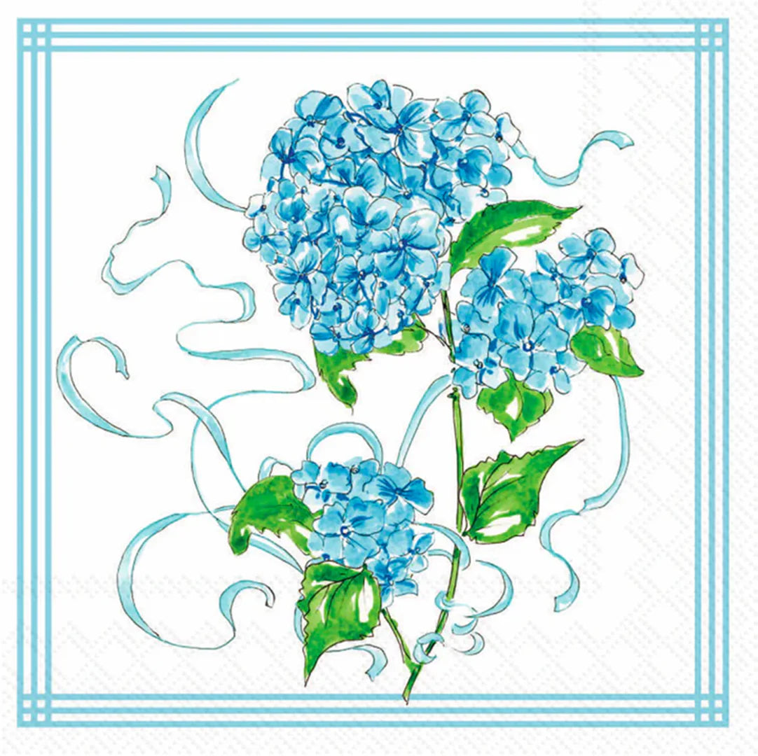 IHR Hydrangea Allover Beverage Napkins