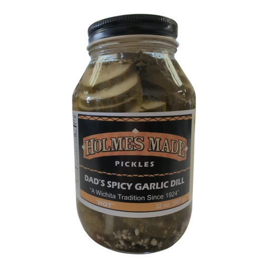 Holmes Made Dad’s Spicy Garlic Dill Pickles – 32 oz