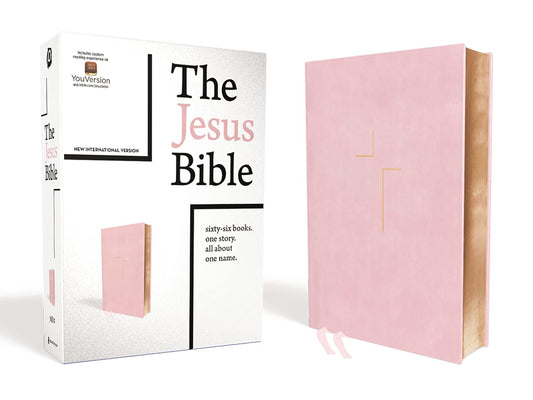 The Jesus Bible - NIV- Blush Pink Leathersoft over Board
