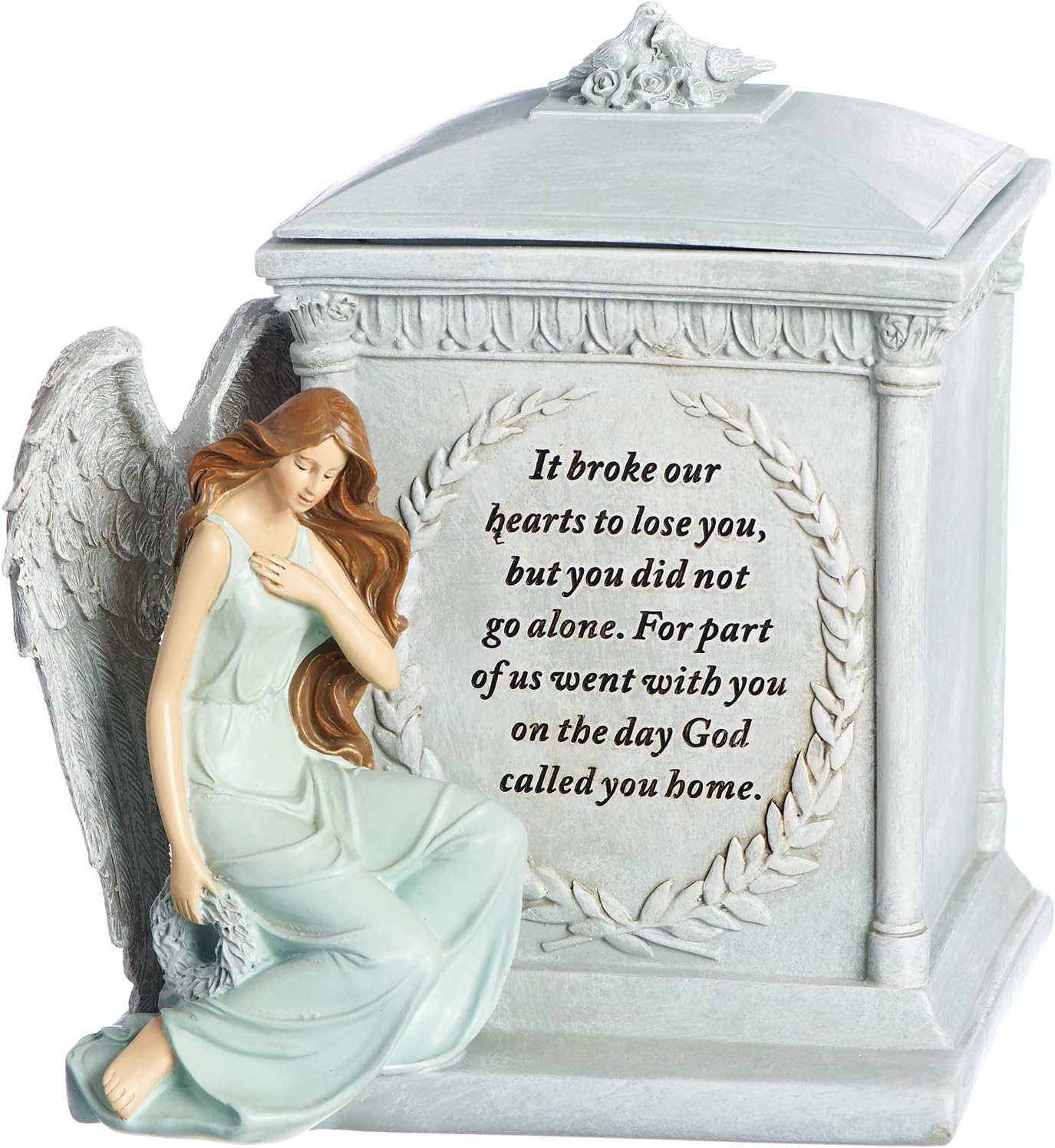 Roman Memorial Angel Keepsake Box – “God Called You Home” (8.27")