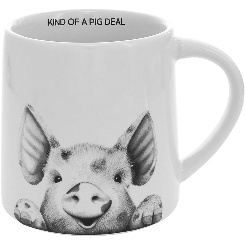 “Kind of a Pig Deal” Pig Mug – Funny Cute Coffee Mug
