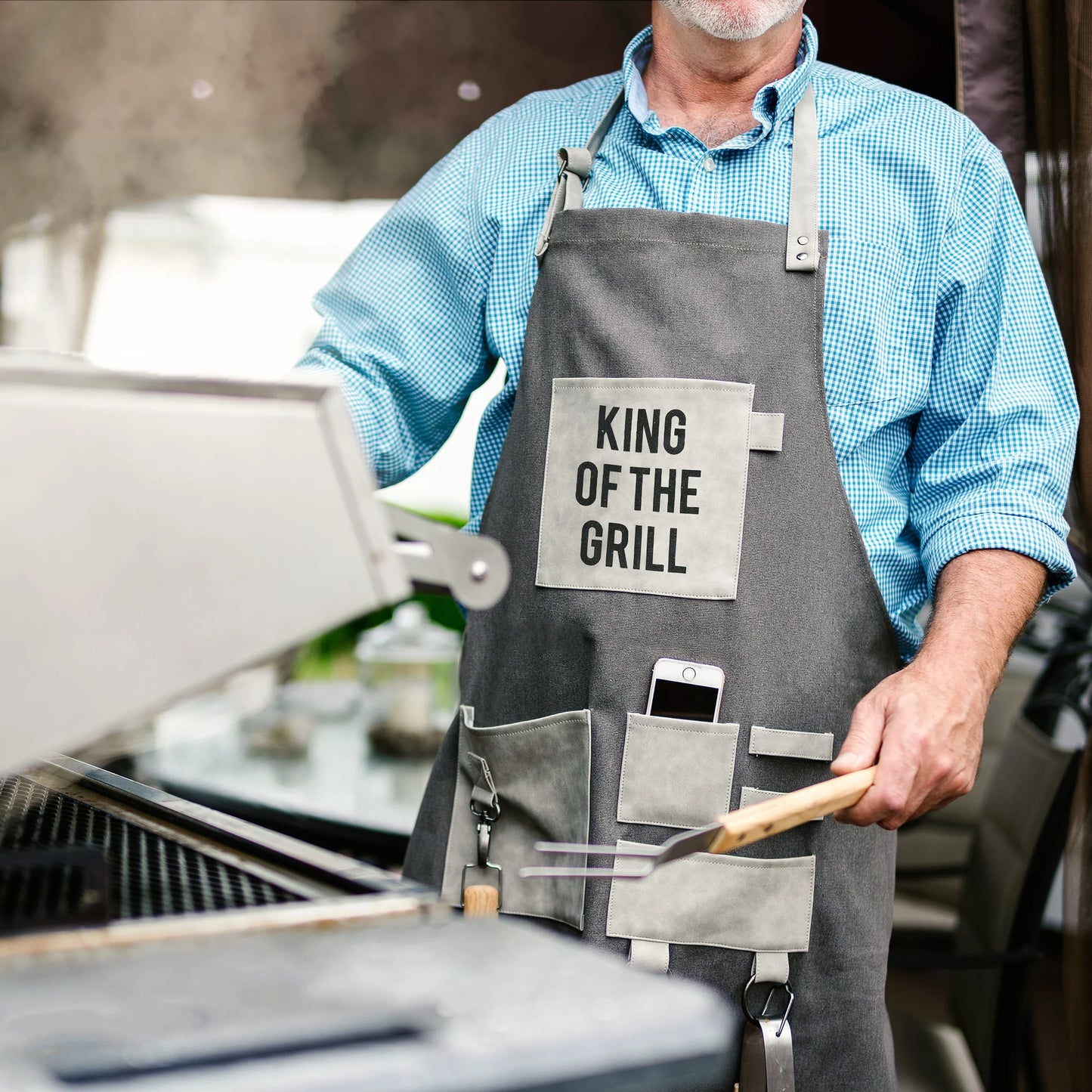 King of the Grill Canvas Grilling Apron