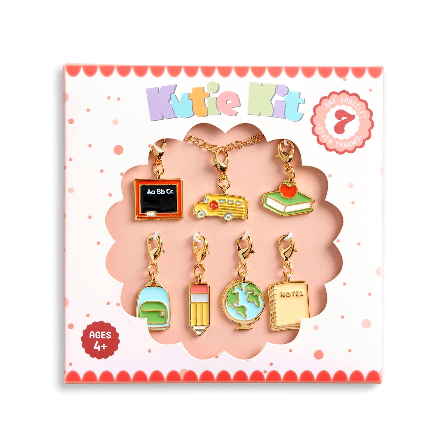 Kutie Kit First Day of School Charm Bracelet Set - Girls age 4+