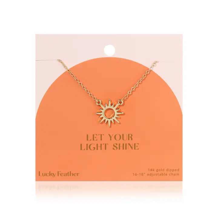 Let Your Light Shine - Sun Necklace