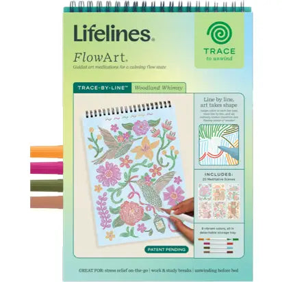 Lifelines FlowArt – Trace By Line Pad | Woodland Whimsy