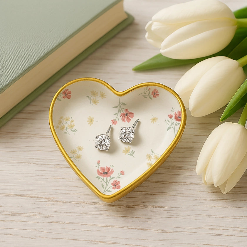 “Love You” Trinket Dish & Earring Set
