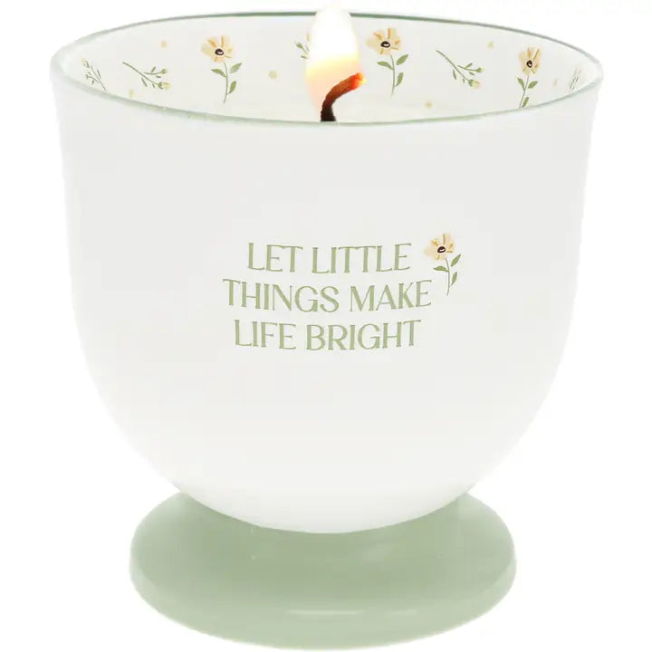 “Let Little Things Make Life Bright” Hidden Reveal Candle