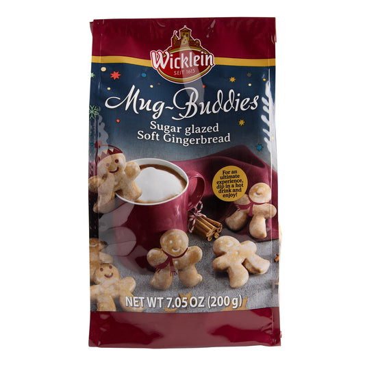 Wicklein Mug Buddies – Sugar Glazed Soft Gingerbread Cookies (Imported from Germany)