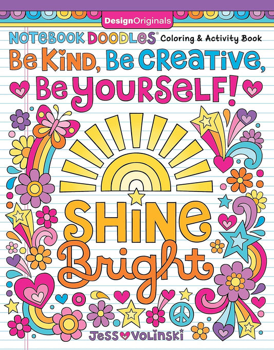 Notebook Doodles Be Kind Be Creative Coloring & Activity Book