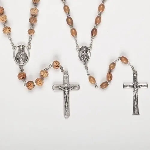 Olivewood Rosary — 19.5" Prayer Beads