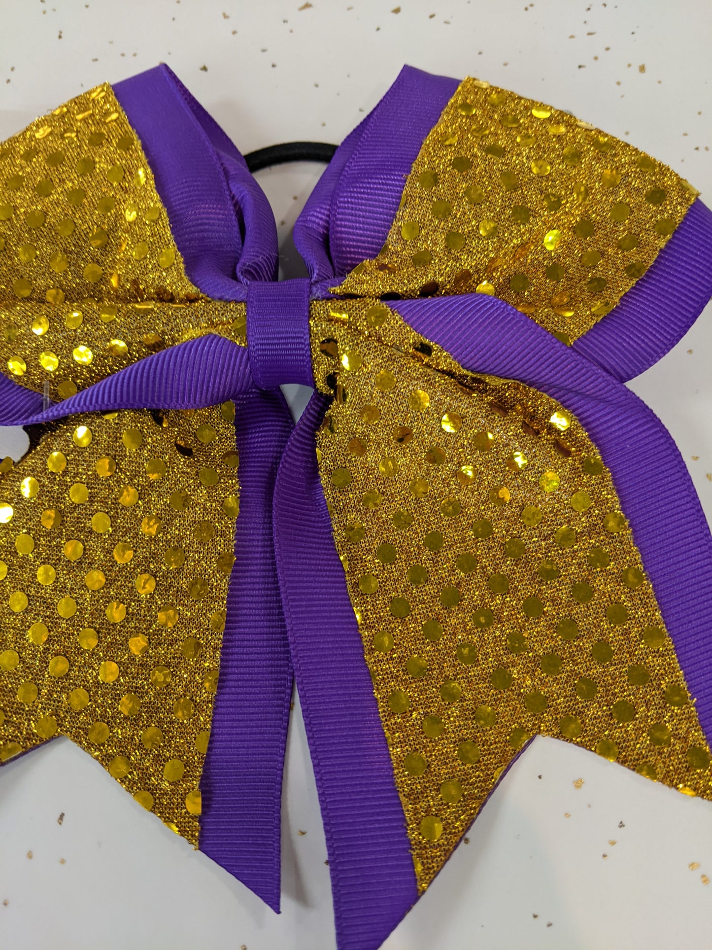 Sequin School Spirit Cheer Bow