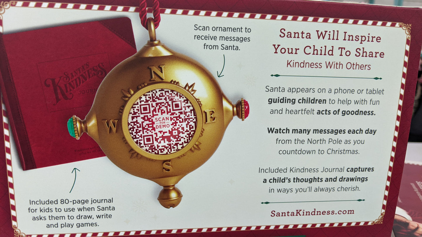 Santa's Kindness Ornament & Journal