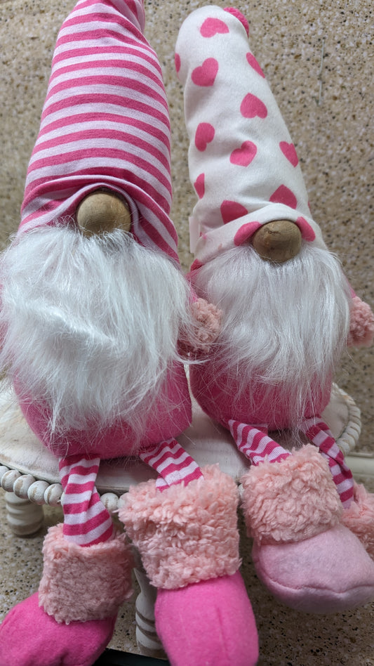 18" Fabric Valentine Gnomes