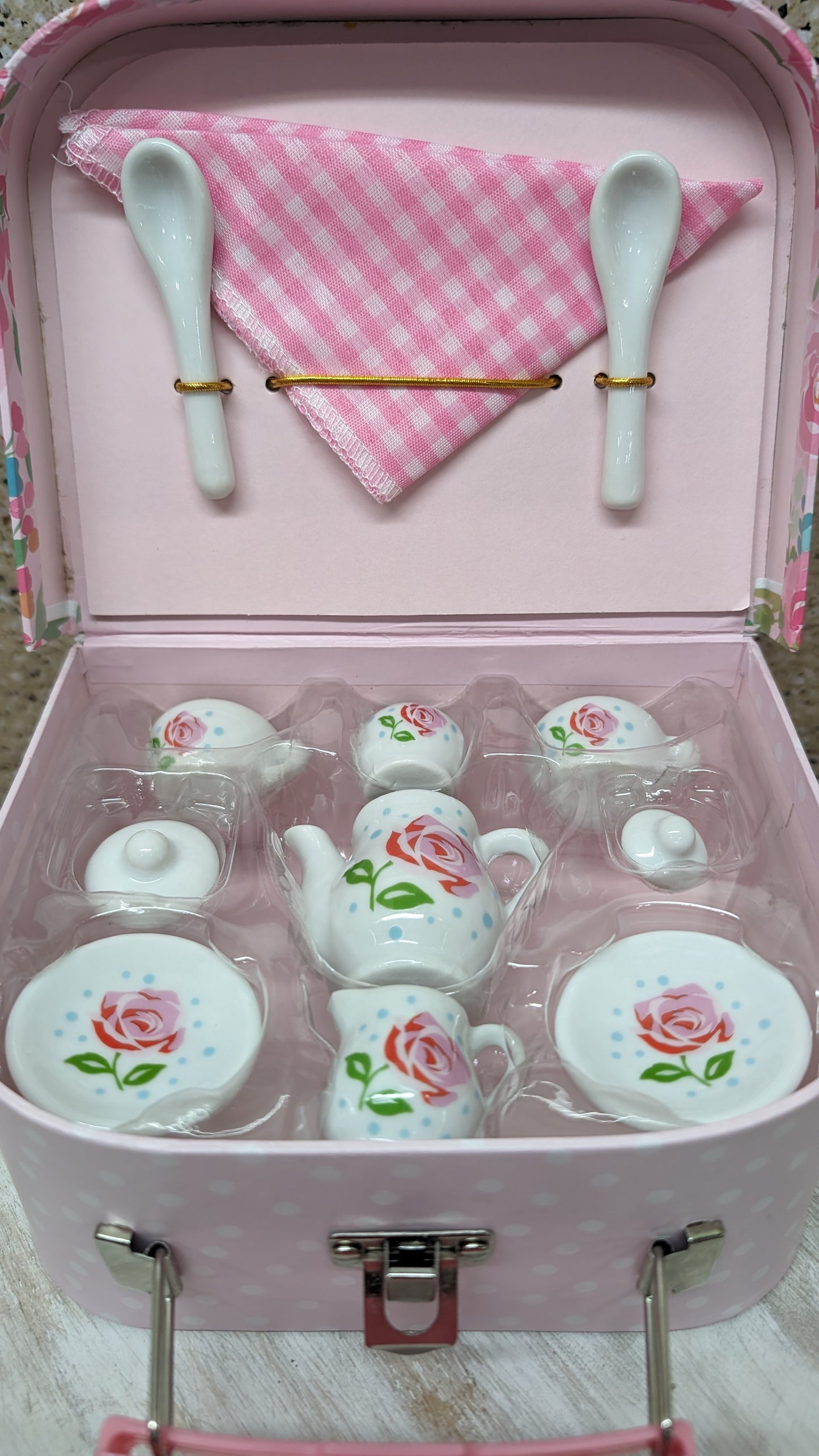 Ceramic Tea Set - Pink