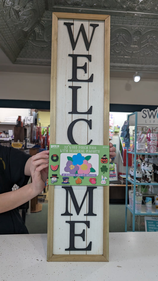 32” Welcome Sign