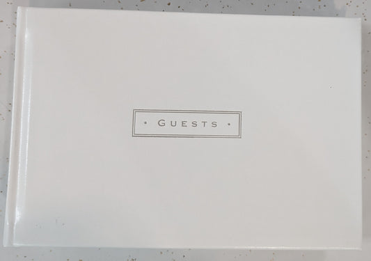 Classic White Guest Book