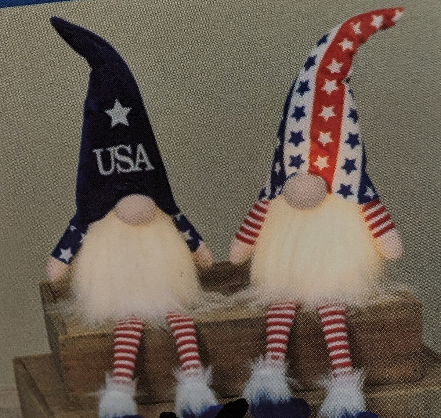 Plush Americana Gnome Shelf Sitter