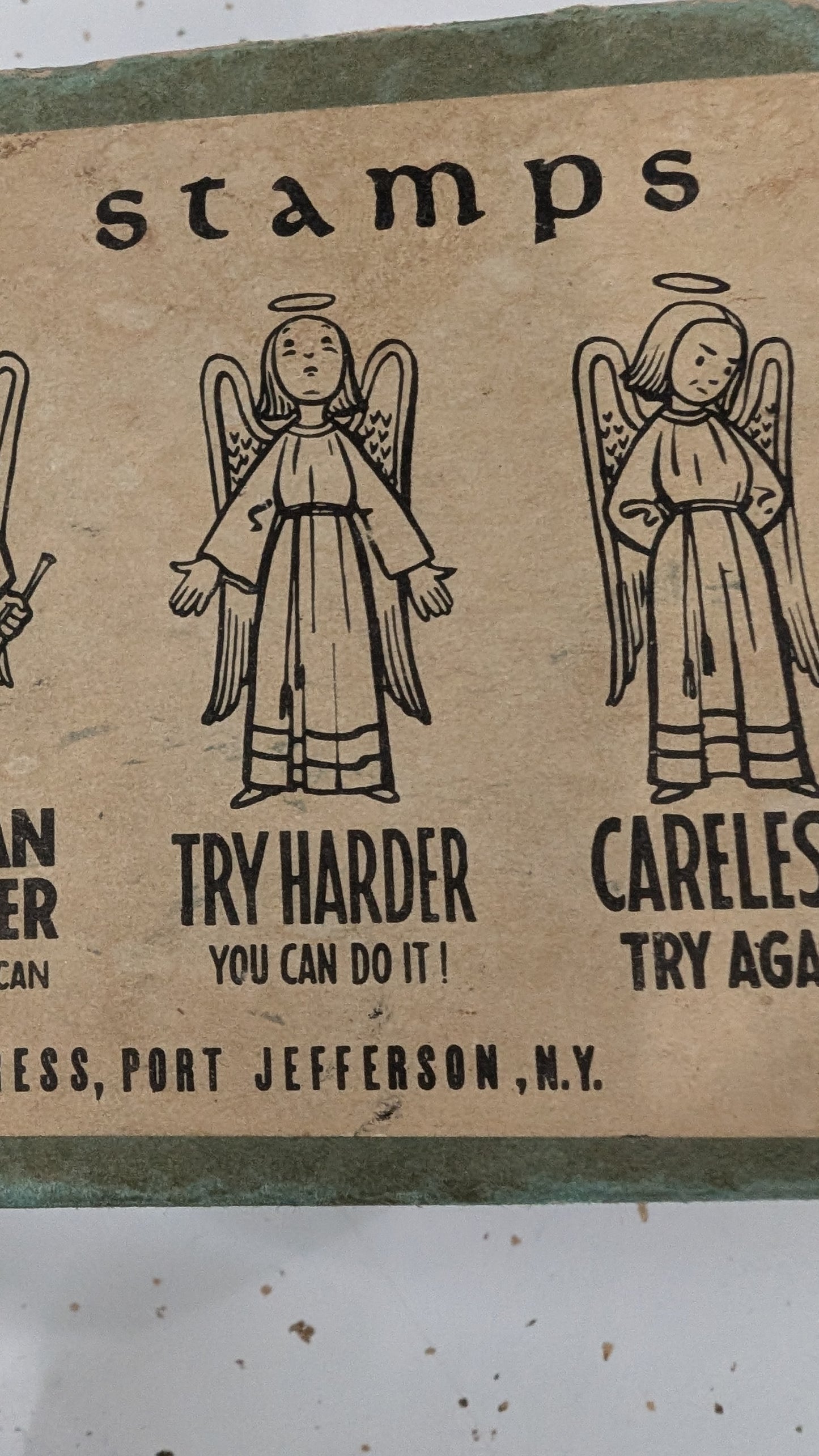 Vintage Angel Stamp Set of Six