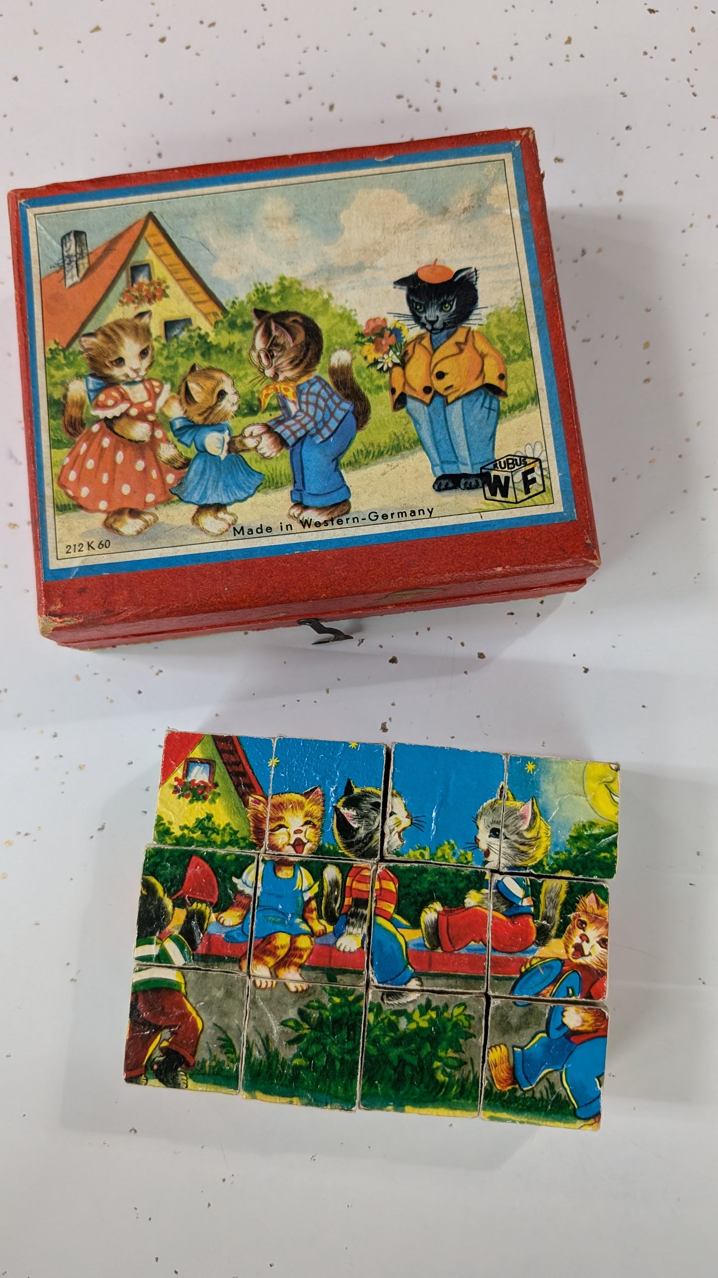 1950's WF Kubus Wood Block Puzzles