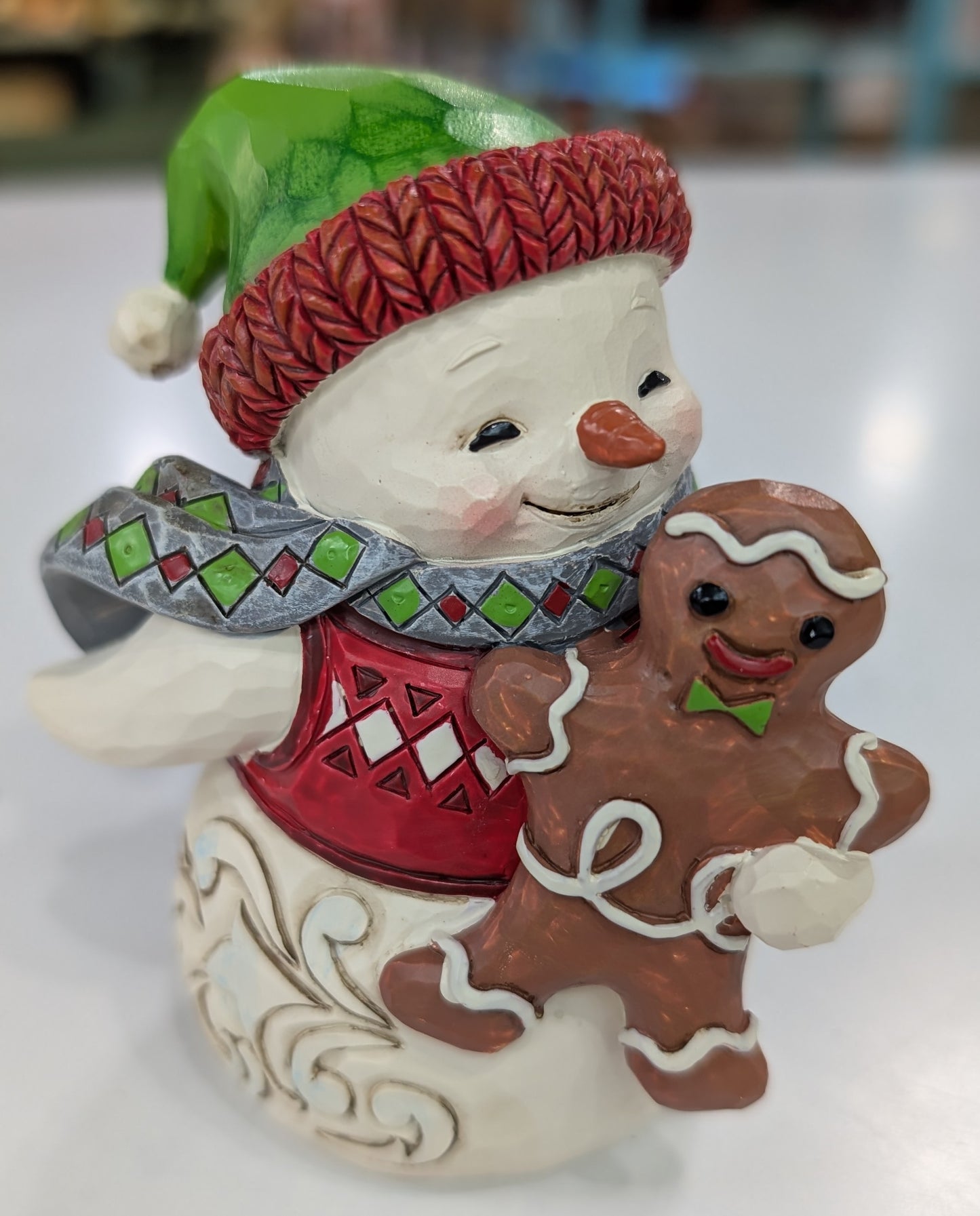 Mini Snowman with Gingerbread Man