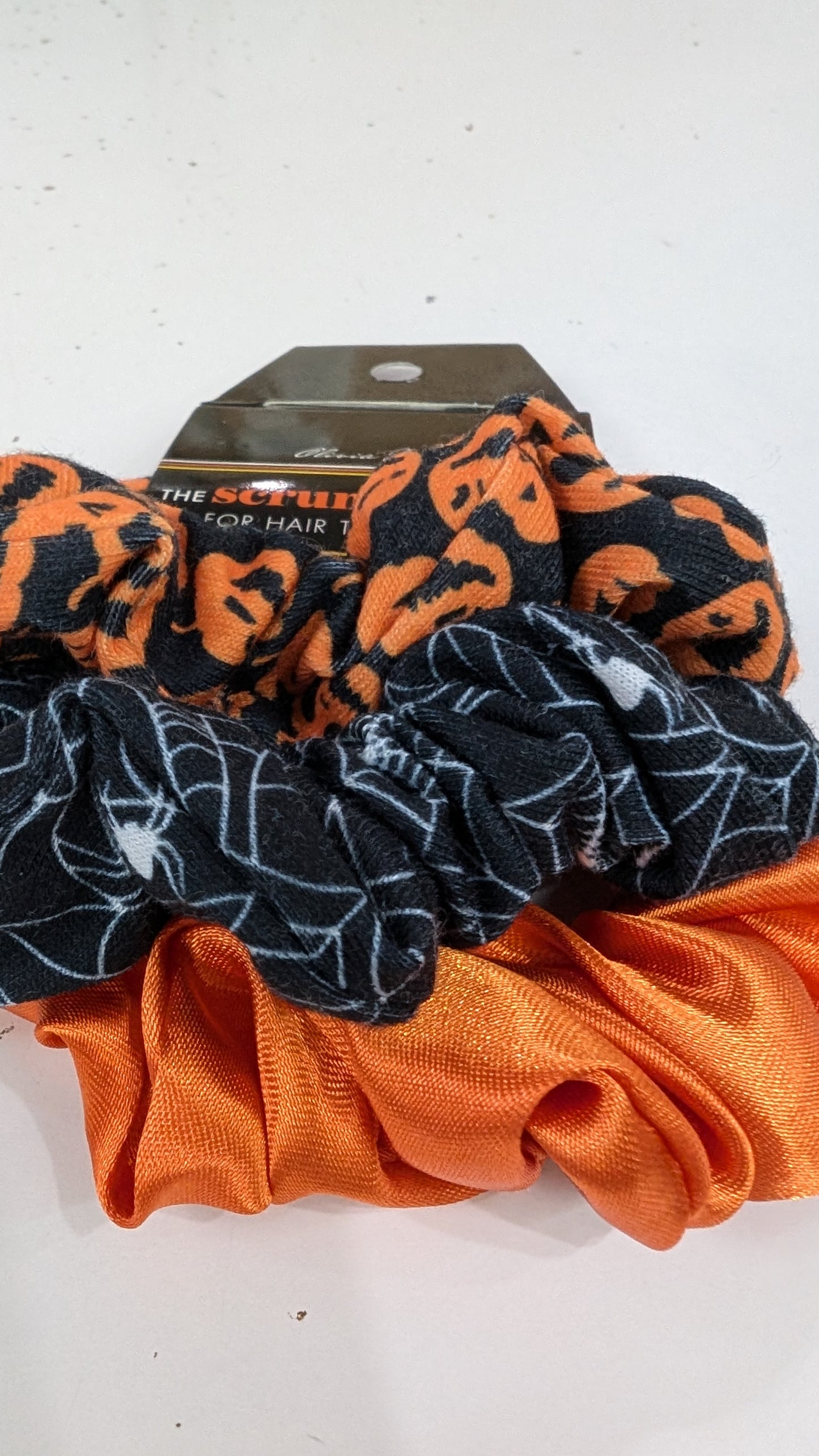 Fall  and Halloween Scrunchie Set of 3