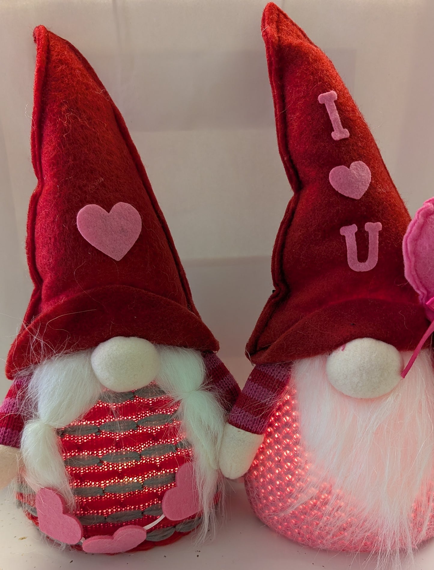 Lighted Plush Valentine Gnome