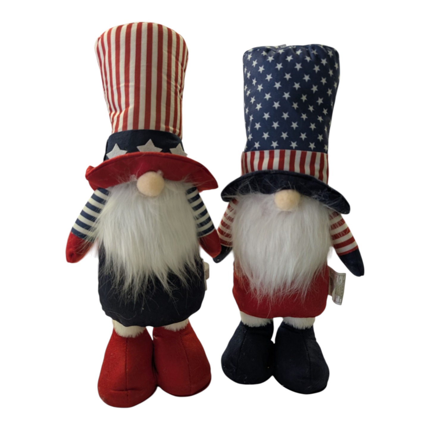 Uncle Sam Patriotic 18" Fabric Standing Gnome  (2 Styles)