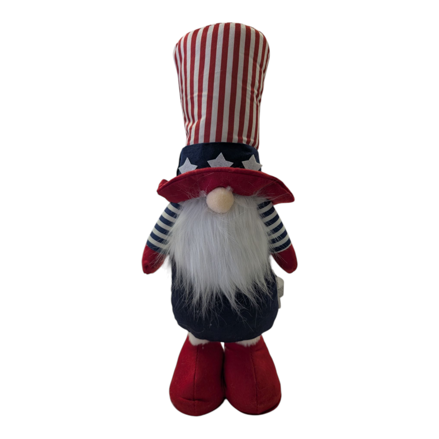 Uncle Sam Patriotic 18" Fabric Standing Gnome  (2 Styles)