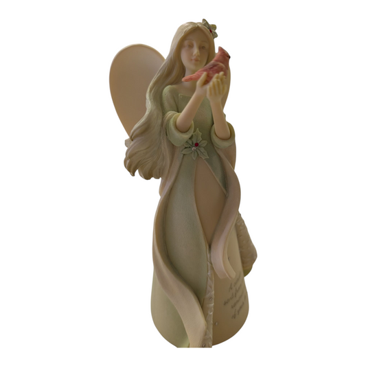 Angel with Red Cardinal