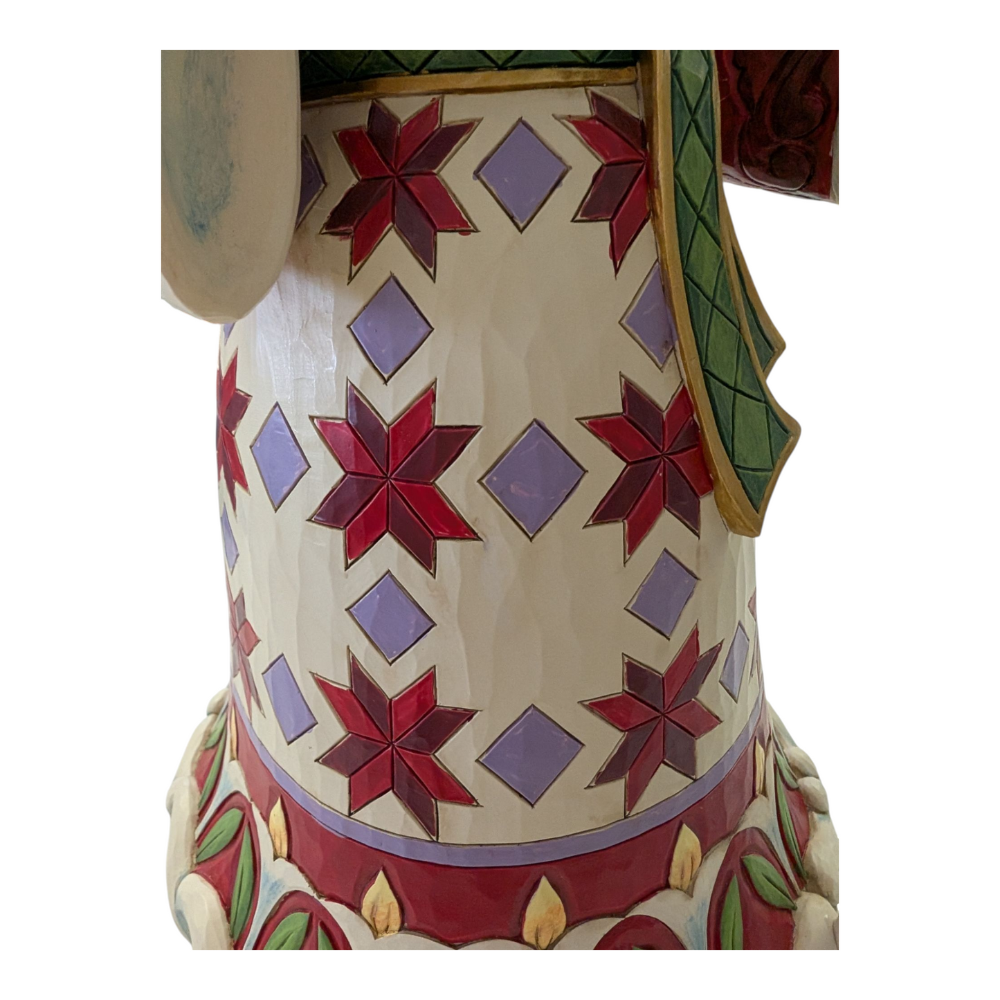 Santa with Cardinal on Hand - Spreading Christmas Cheer