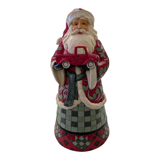 Santa Holding Red Truck