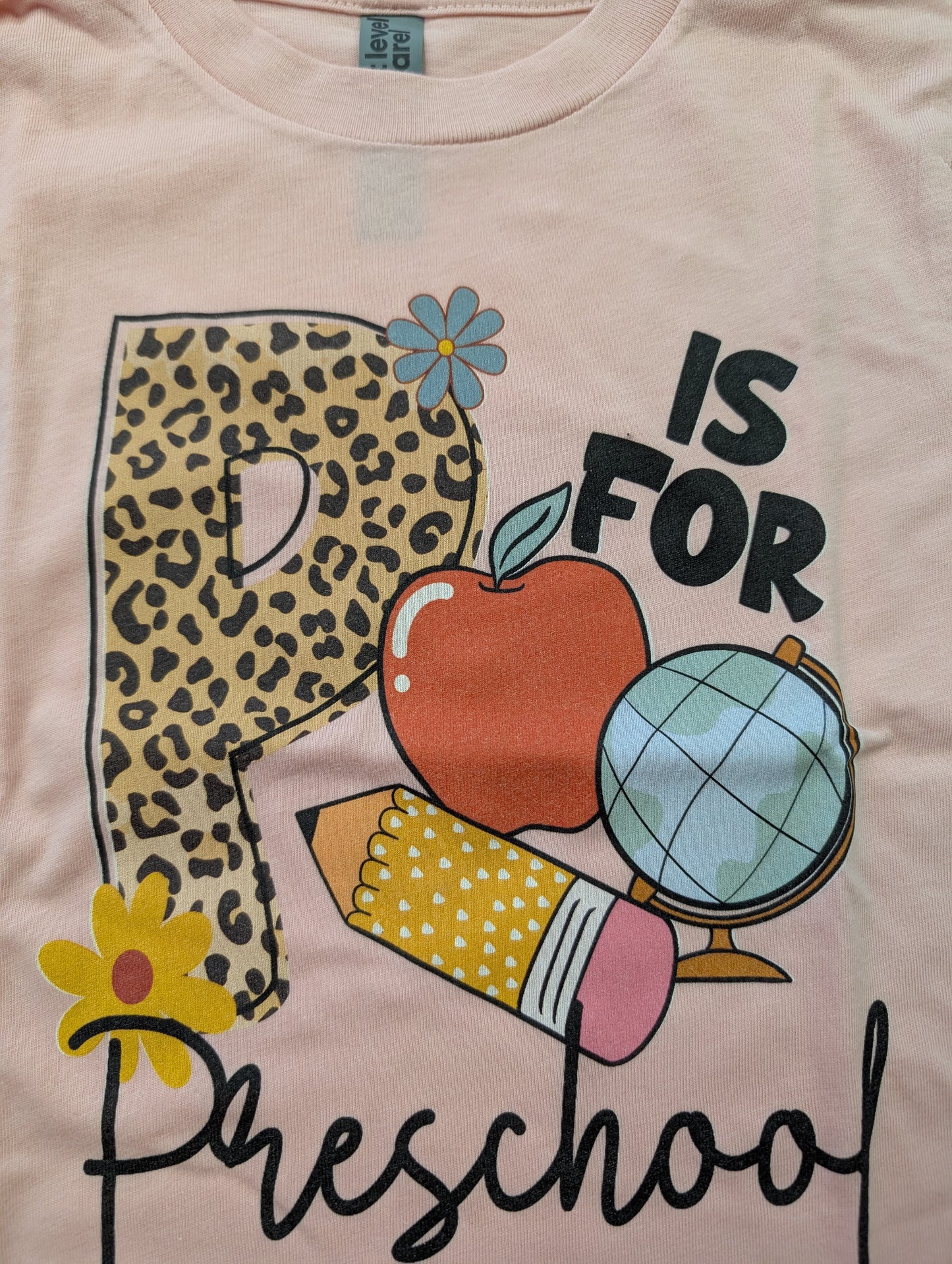 P is for Preschool- Leopard Tee