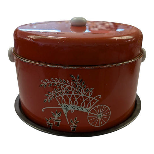 Vintage 1950s Red Cake Carrier