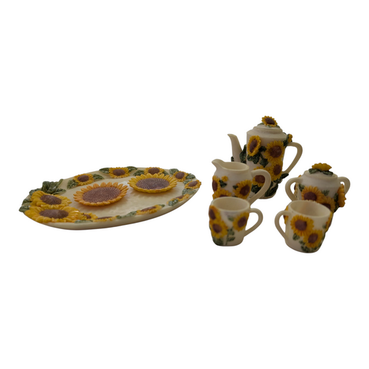 Miniature Sunflower Tea Set