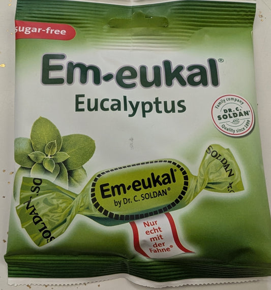 Em-eukal Eucalyptus Sugar Free Throat Lozenges